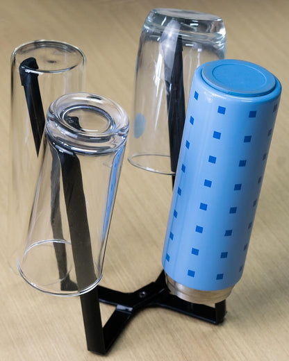 Drying Rack, Stainless Steel Kitchen Stand Holder for Bottles, Cups and Plastic Bags, Multifunctional Countertop Shelf