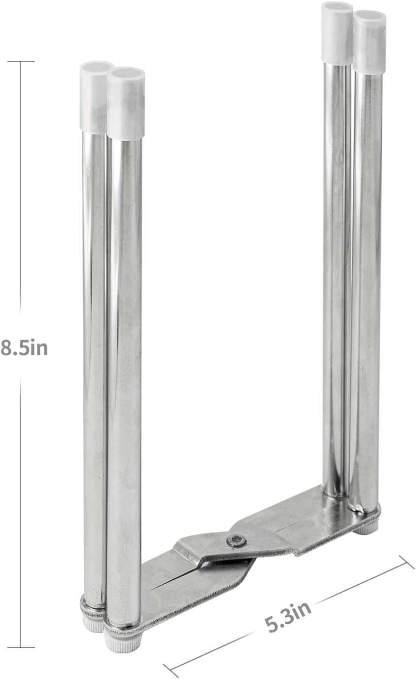 Drying Rack, Stainless Steel Kitchen Stand Holder for Bottles, Cups and Plastic Bags, Multifunctional Countertop Shelf