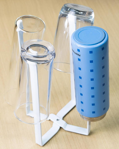 Drying Rack, Stainless Steel Kitchen Stand Holder for Bottles, Cups and Plastic Bags, Multifunctional Countertop Shelf