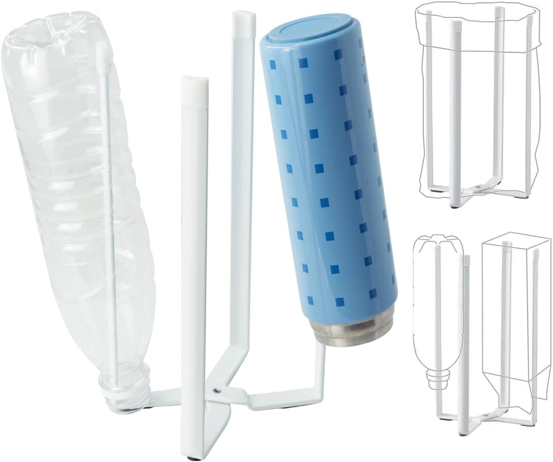 Drying Rack, Stainless Steel Kitchen Stand Holder for Bottles, Cups and Plastic Bags, Multifunctional Countertop Shelf