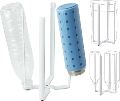 Drying Rack, Stainless Steel Kitchen Stand Holder for Bottles, Cups and Plastic Bags, Multifunctional Countertop Shelf