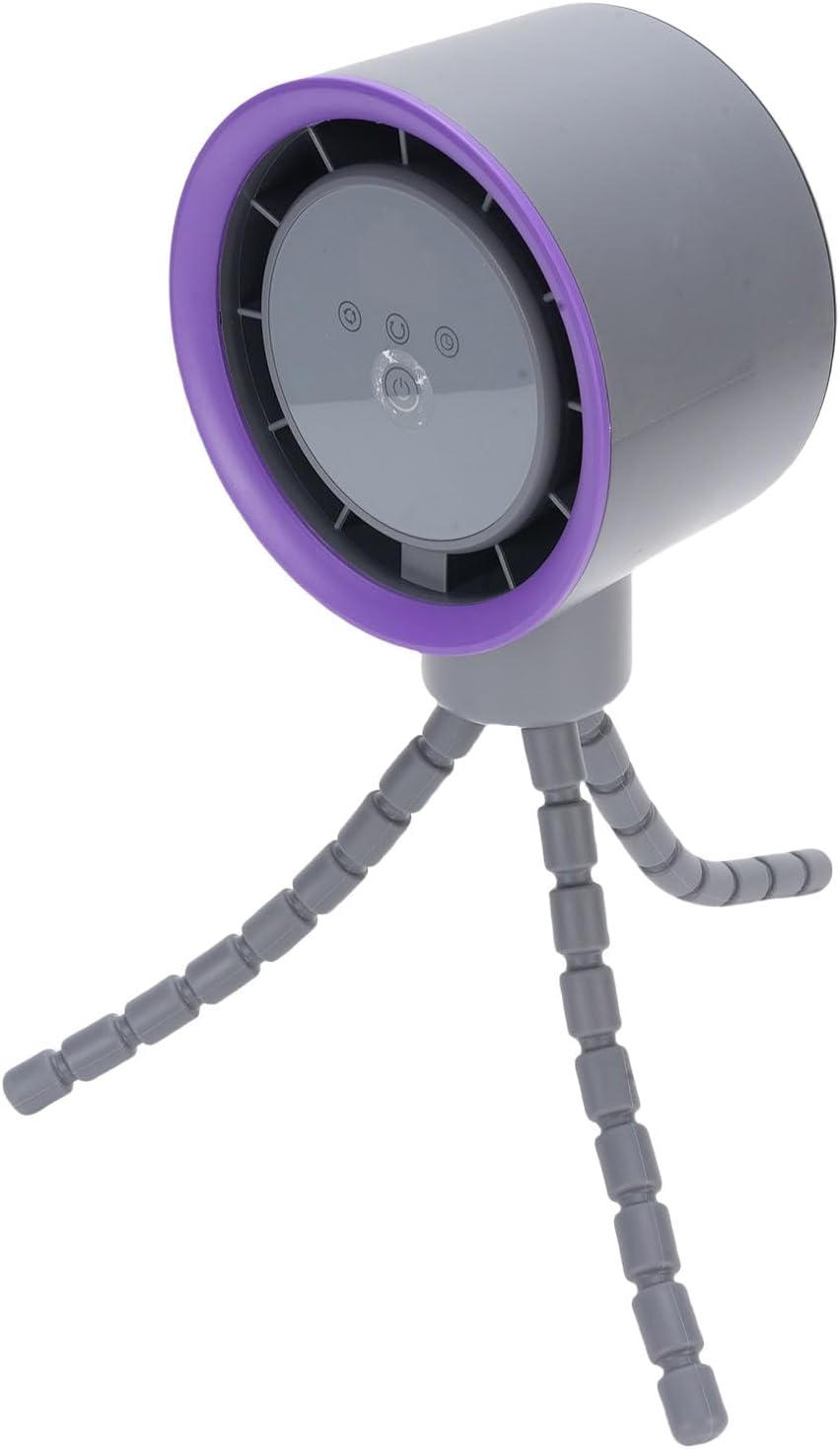 Stroller Fan, Plastic Tripod Clip On Fan with 4000mAh Battery, Flexible Legs, 360 Degree Oscillation, Digital Display, Portable Mini for Car Seat Crib Bike (White)