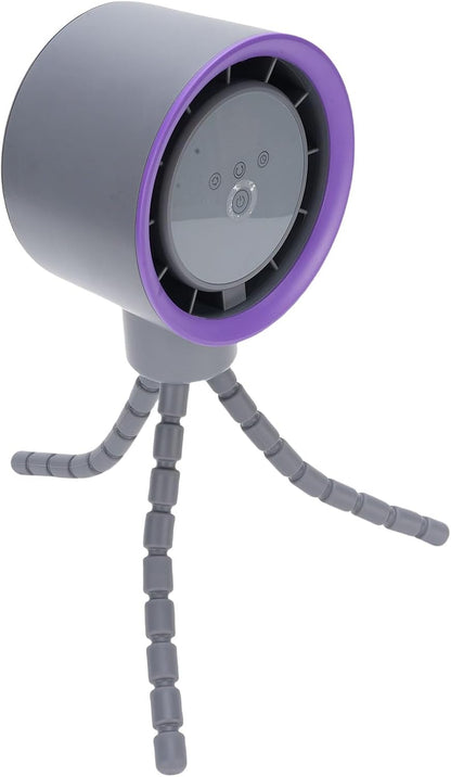 Stroller Fan, Plastic Tripod Clip On Fan with 4000mAh Battery, Flexible Legs, 360 Degree Oscillation, Digital Display, Portable Mini for Car Seat Crib Bike (White)