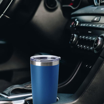 20oz Stainless Steel Tumblers Bulk, Insulated Travel Cup with Lid, Double Wall Vacuum Coffee Mug for Cold & Hot Drinks 1 Pack, Orange