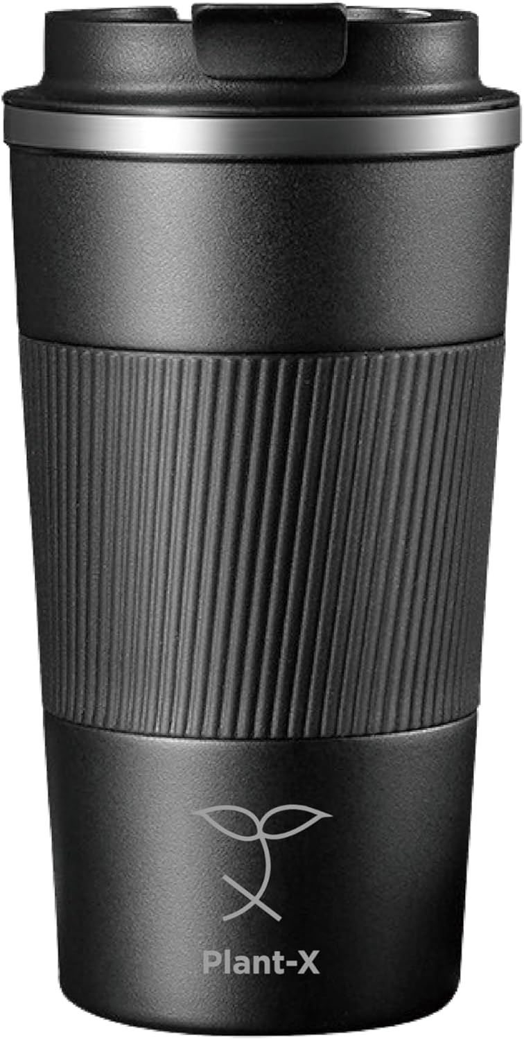 Premium Stainless Steel Travel Mug - 510 mL Leak-Proof, Insulated Coffee Cup, Durable & Portable Design (Black)