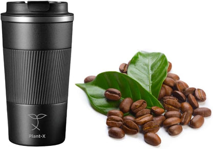 Premium Stainless Steel Travel Mug - 510 mL Leak-Proof, Insulated Coffee Cup, Durable & Portable Design (Black)