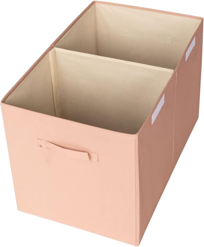 Recycled Fabric Toy Chest, Extra Large, With Lid, Gingham Beige