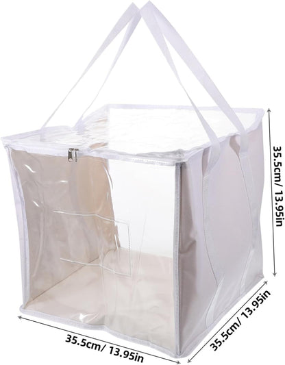 Playroom Toy Organizer 2 Large Pvc Toy Storage Bags Toy Boxes Zipper Efficient Storage for Boys and Girls