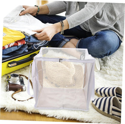 Playroom Toy Organizer 2 Large Pvc Toy Storage Bags Toy Boxes Zipper Efficient Storage for Boys and Girls