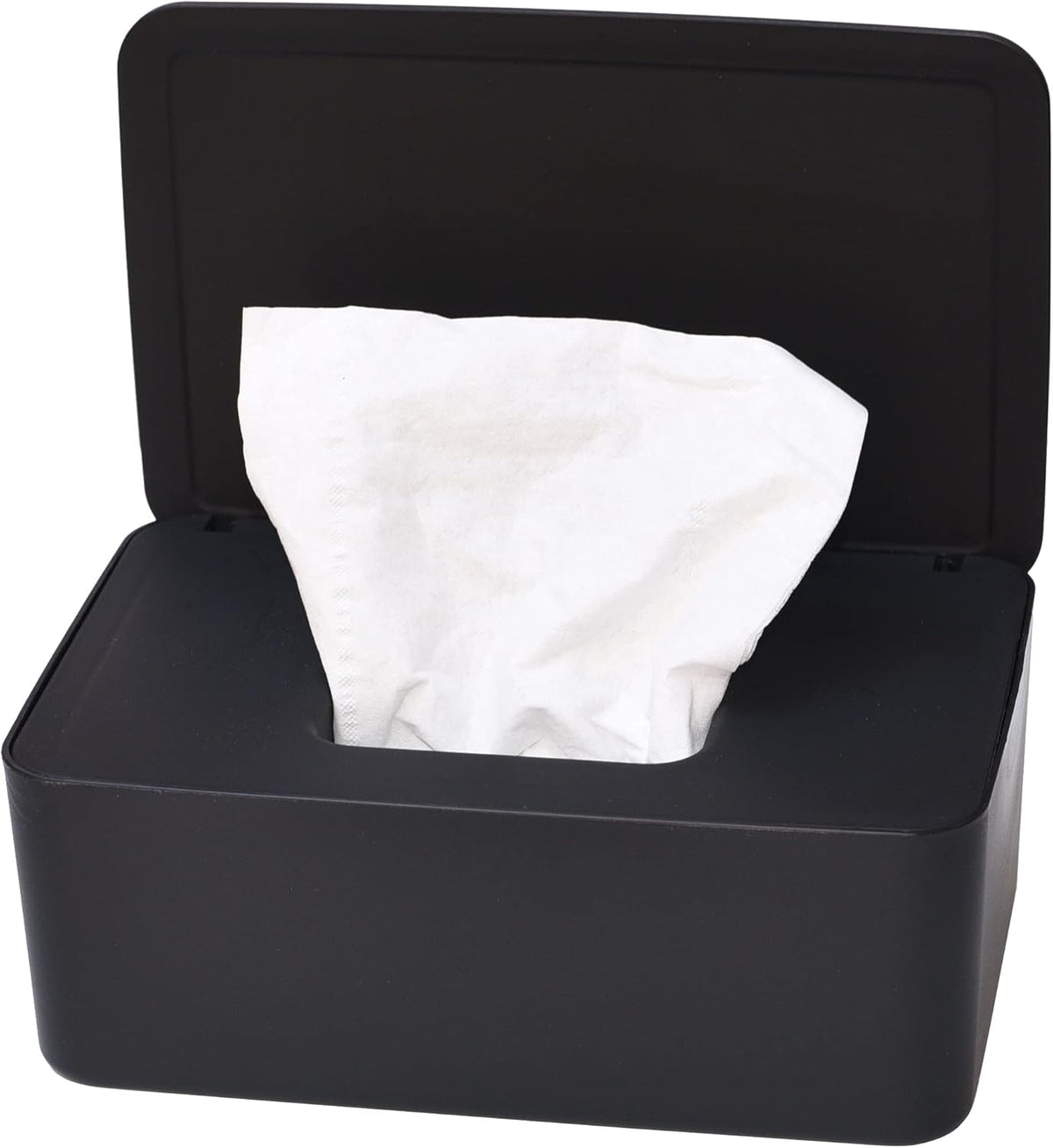 Diaper Wipes Dispenser, Tissue Storage Box Case (Black)