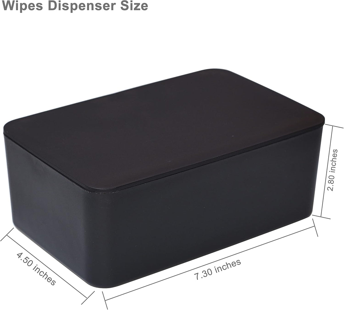 Diaper Wipes Dispenser, Tissue Storage Box Case (Black)