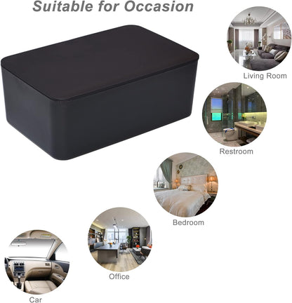 Diaper Wipes Dispenser, Tissue Storage Box Case (Black)