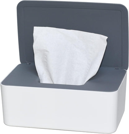 Diaper Wipes Dispenser, Tissue Storage Box Case (Black)