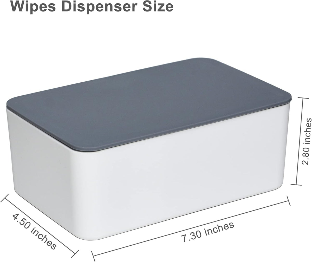Diaper Wipes Dispenser, Tissue Storage Box Case (Black)