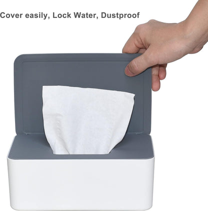 Diaper Wipes Dispenser, Tissue Storage Box Case (Black)