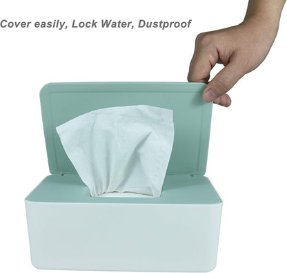 Diaper Wipes Dispenser, Tissue Storage Box Case (Black)