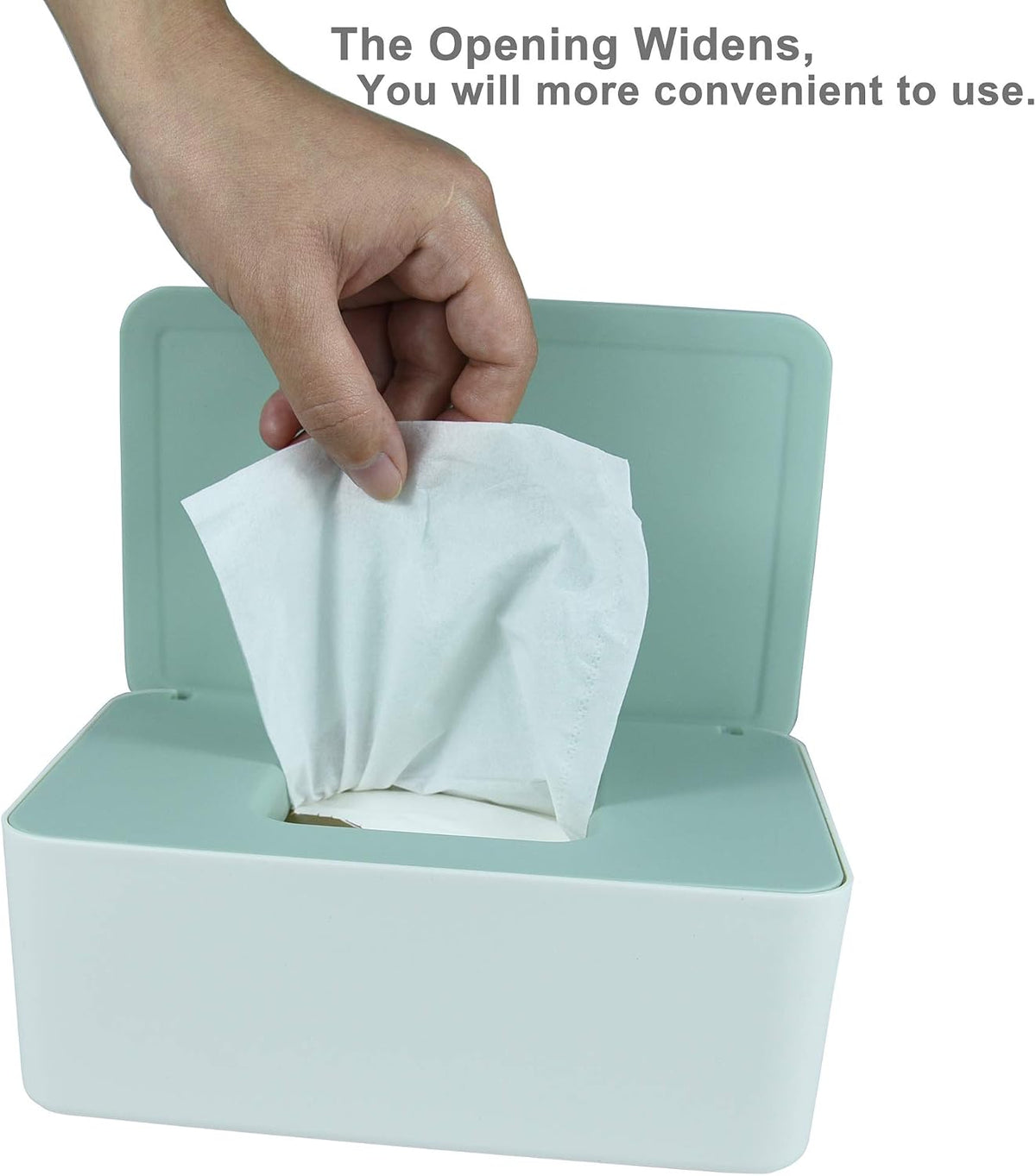 Diaper Wipes Dispenser, Tissue Storage Box Case (Black)