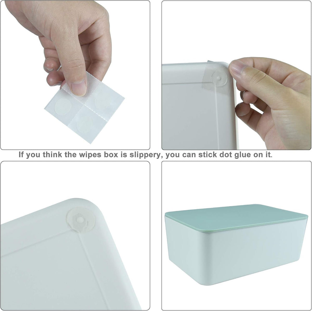 Diaper Wipes Dispenser, Tissue Storage Box Case (Black)