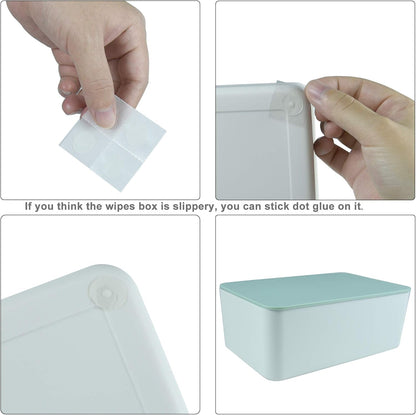 Diaper Wipes Dispenser, Tissue Storage Box Case (Black)