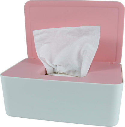 Diaper Wipes Dispenser, Tissue Storage Box Case (Black)