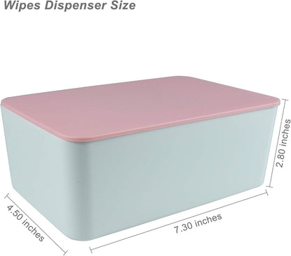 Diaper Wipes Dispenser, Tissue Storage Box Case (Black)