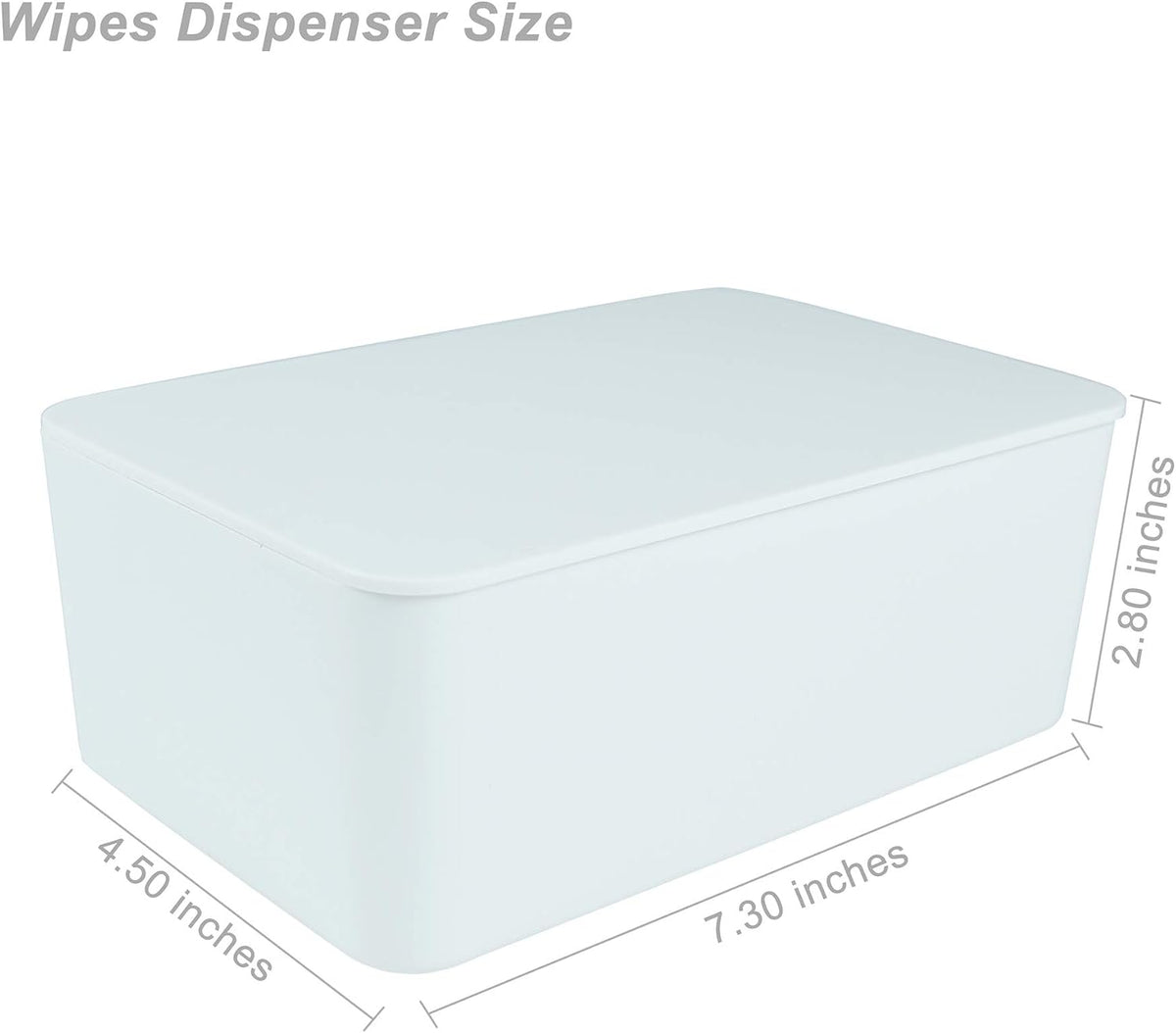 Diaper Wipes Dispenser, Tissue Storage Box Case (Black)