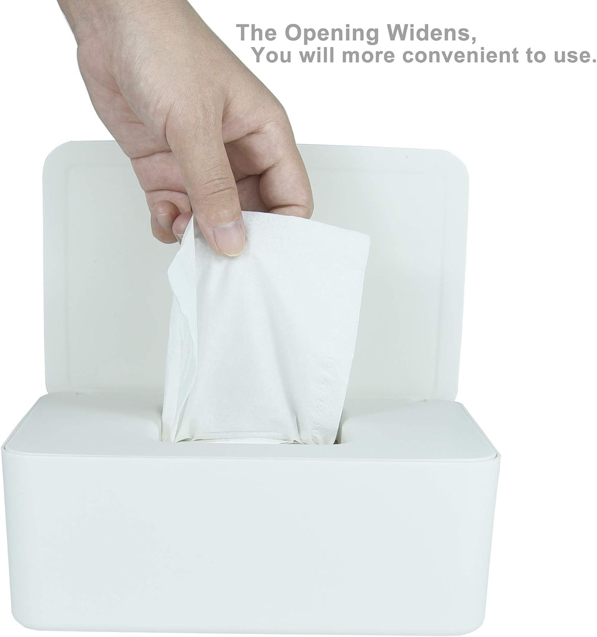 Diaper Wipes Dispenser, Tissue Storage Box Case (Black)