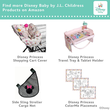 J.L. Childress Disney Baby Reusable Wet Wipes Case 2 Pack, Princess