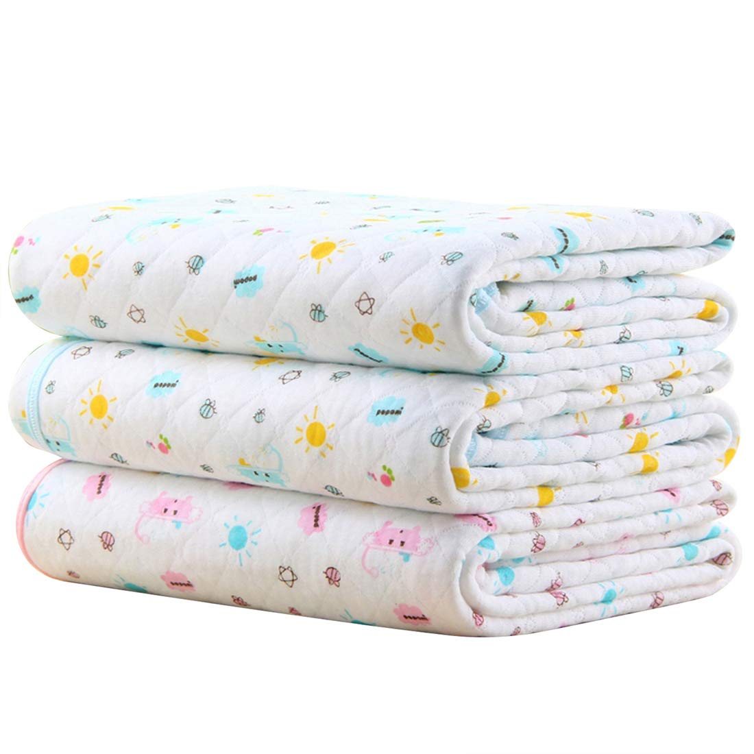 Washable Incontinence Bed Protector Reusable Tuckable Side Waterproof Pads