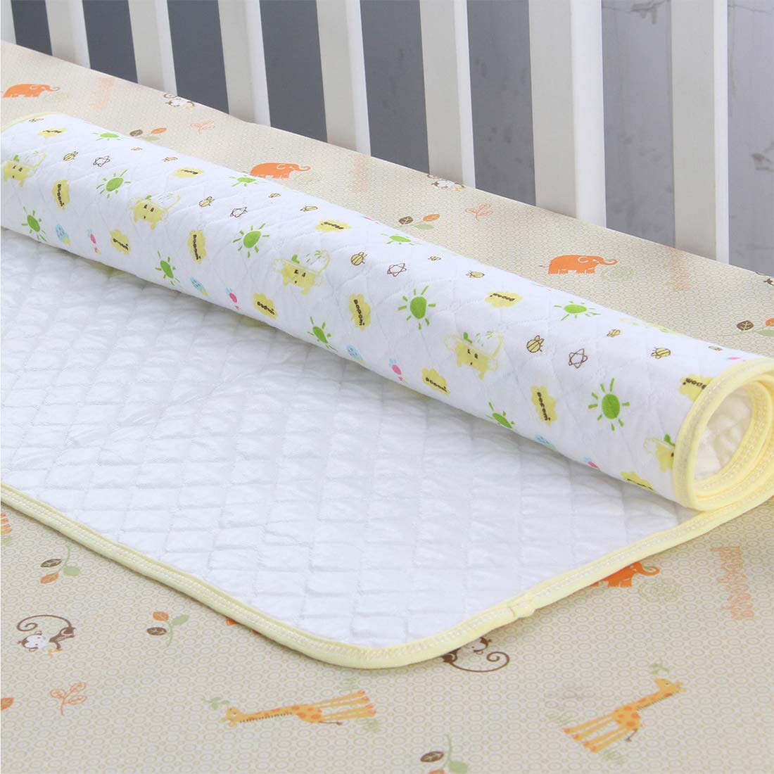 Washable Incontinence Bed Protector Reusable Tuckable Side Waterproof Pads
