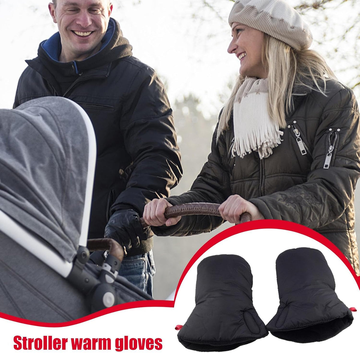 Stroller Hand Muff Windproof Waterproof Multifunctional Golf Cart Mittens