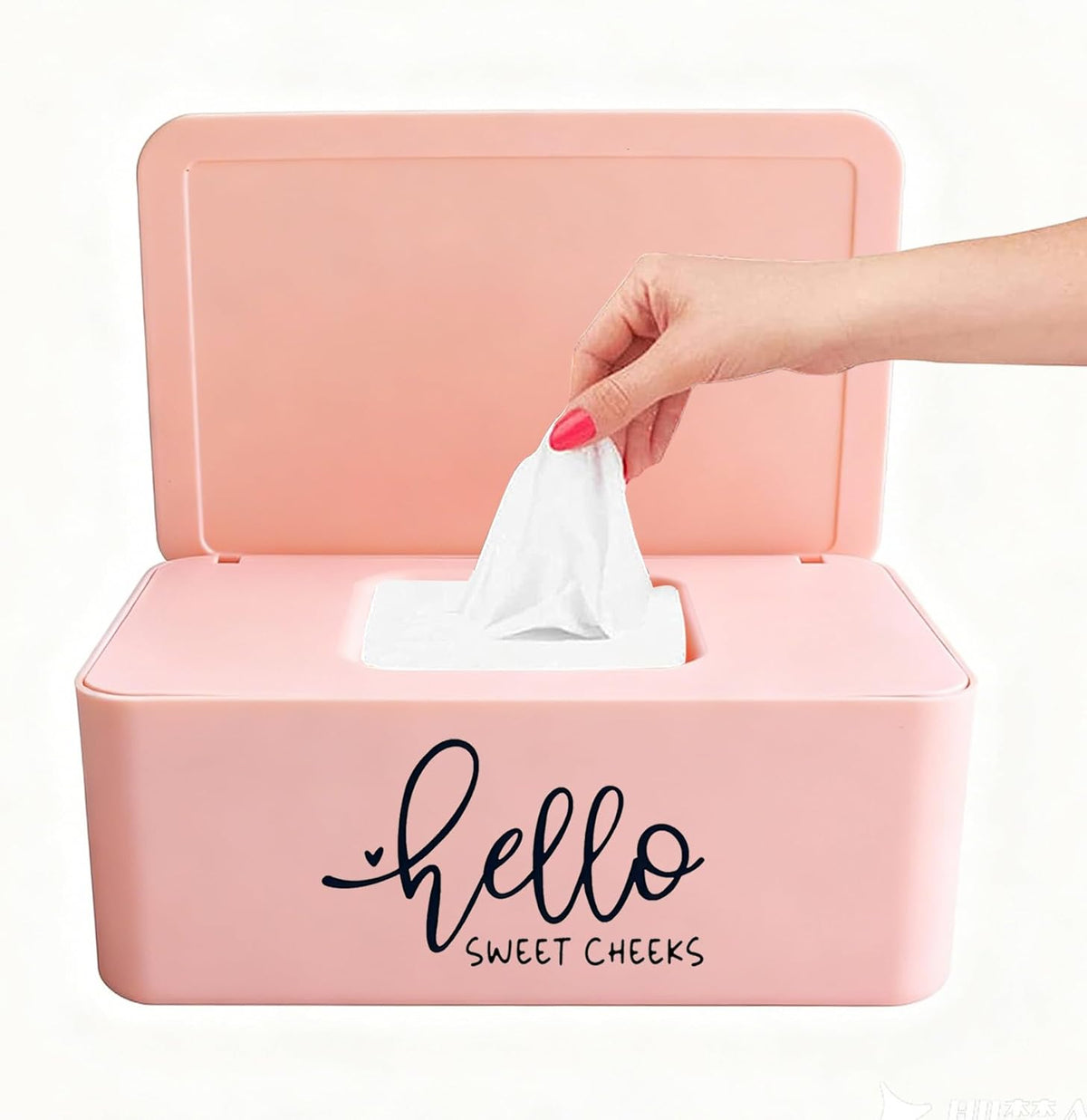 Hello Sweet Cheeks Flushable Wipes Holder Baby Wipes Dispenser