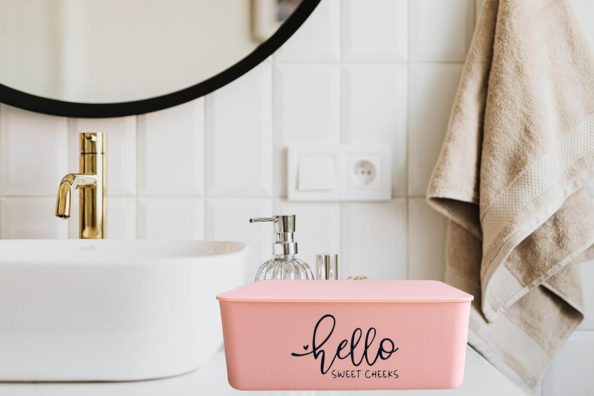 Hello Sweet Cheeks Flushable Wipes Holder Baby Wipes Dispenser