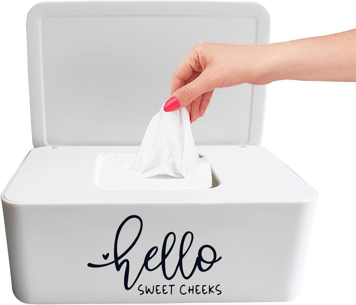 Hello Sweet Cheeks Flushable Wipes Holder Baby Wipes Dispenser