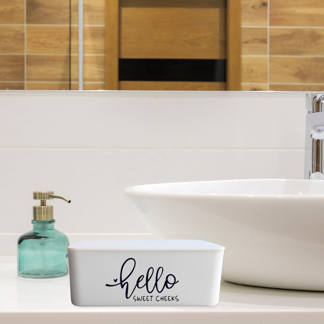 Hello Sweet Cheeks Flushable Wipes Holder Baby Wipes Dispenser