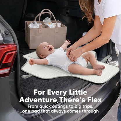Portable Changing Pad for Baby, Travel Large 26x21 (Classic Gray)