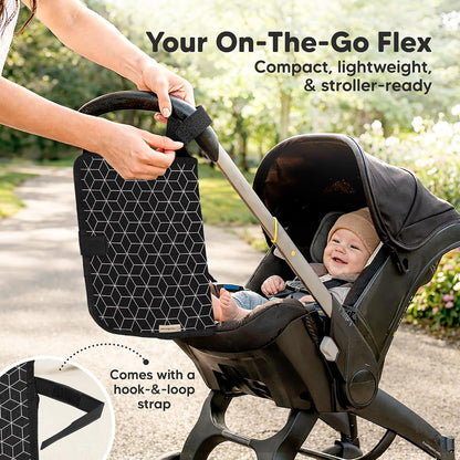 Portable Changing Pad for Baby, Travel Large 26x21 (Classic Gray)