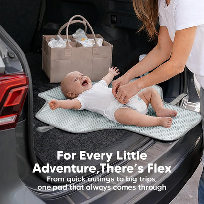 Portable Changing Pad for Baby, Travel Large 26x21 (Classic Gray)