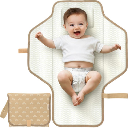 Portable Changing Pad for Baby, Travel Large 26x21 (Classic Gray)
