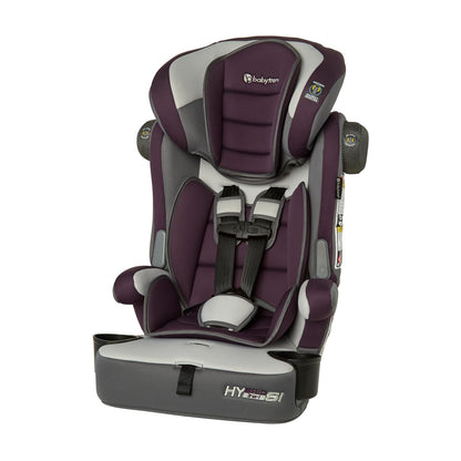 Hybrid SI 3-in-1 Combination Booster Seat, Dash Plum – Side-Impact Protection, 3-Stage Growth Design, Adjustable Headrest, Cushioned Comfort