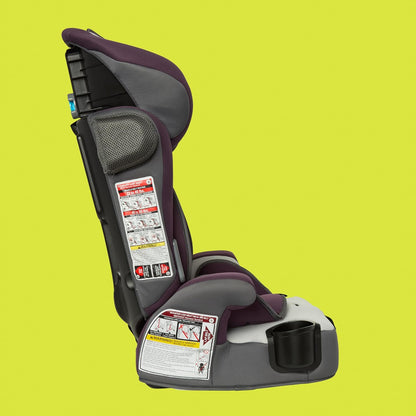 Hybrid SI 3-in-1 Combination Booster Seat, Dash Plum – Side-Impact Protection, 3-Stage Growth Design, Adjustable Headrest, Cushioned Comfort