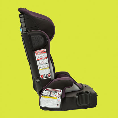 Hybrid SI 3-in-1 Combination Booster Seat, Dash Plum – Side-Impact Protection, 3-Stage Growth Design, Adjustable Headrest, Cushioned Comfort