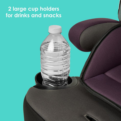 Hybrid SI 3-in-1 Combination Booster Seat, Dash Plum – Side-Impact Protection, 3-Stage Growth Design, Adjustable Headrest, Cushioned Comfort