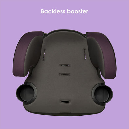 Hybrid SI 3-in-1 Combination Booster Seat, Dash Plum – Side-Impact Protection, 3-Stage Growth Design, Adjustable Headrest, Cushioned Comfort