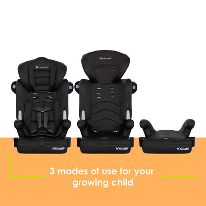 Hybrid SI 3-in-1 Combination Booster Seat, Dash Plum – Side-Impact Protection, 3-Stage Growth Design, Adjustable Headrest, Cushioned Comfort