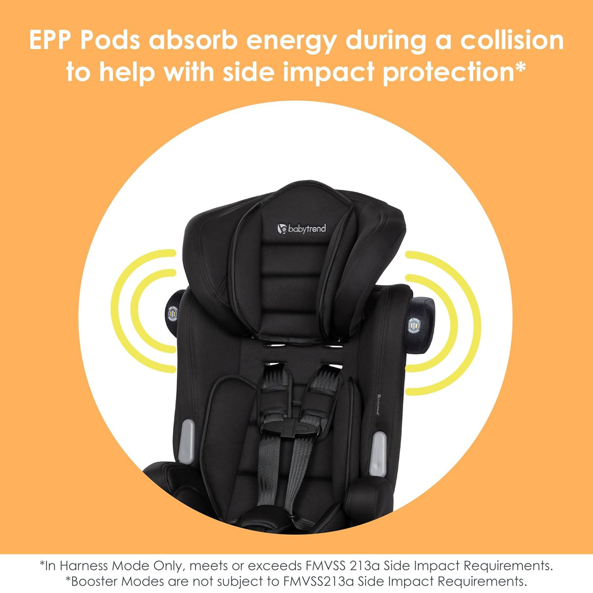 Hybrid SI 3-in-1 Combination Booster Seat, Dash Plum – Side-Impact Protection, 3-Stage Growth Design, Adjustable Headrest, Cushioned Comfort