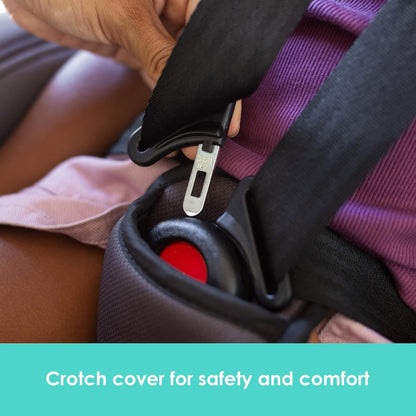 Hybrid SI 3-in-1 Combination Booster Seat, Dash Plum – Side-Impact Protection, 3-Stage Growth Design, Adjustable Headrest, Cushioned Comfort
