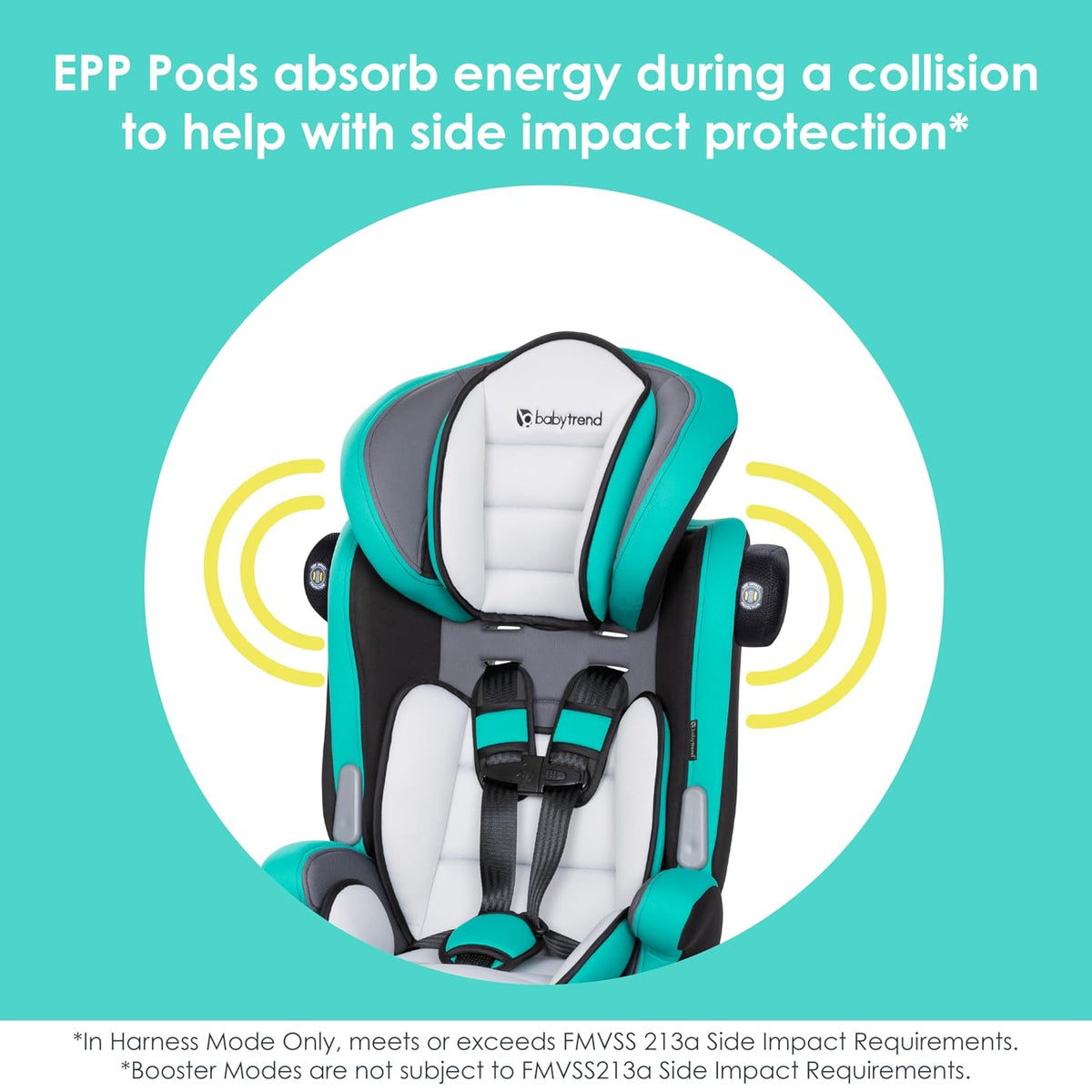 Hybrid SI 3-in-1 Combination Booster Seat, Dash Plum – Side-Impact Protection, 3-Stage Growth Design, Adjustable Headrest, Cushioned Comfort