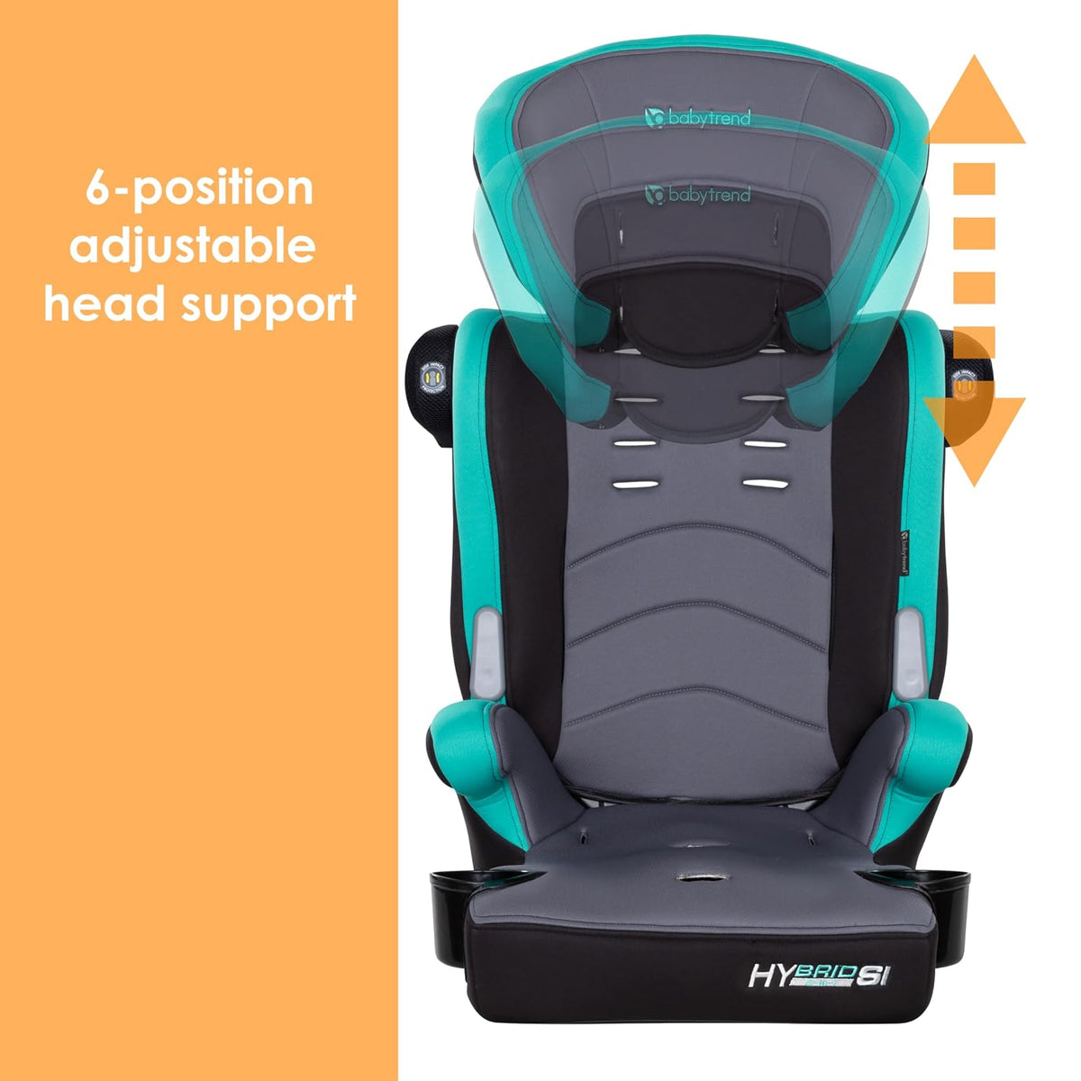 Hybrid SI 3-in-1 Combination Booster Seat, Dash Plum – Side-Impact Protection, 3-Stage Growth Design, Adjustable Headrest, Cushioned Comfort