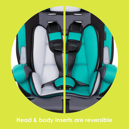 Hybrid SI 3-in-1 Combination Booster Seat, Dash Plum – Side-Impact Protection, 3-Stage Growth Design, Adjustable Headrest, Cushioned Comfort